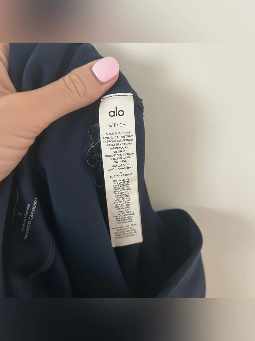 Alo Yoga 7/8 High-Waist Airlift Legging in Navy Size Small